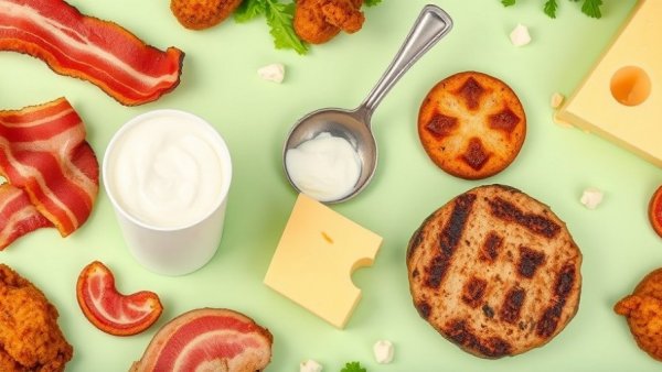 Assorted foods like bacon, cheese, and fried chicken linked to oily skin.