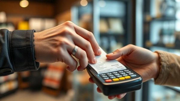 Close-up of credit card transaction impacting SMEs