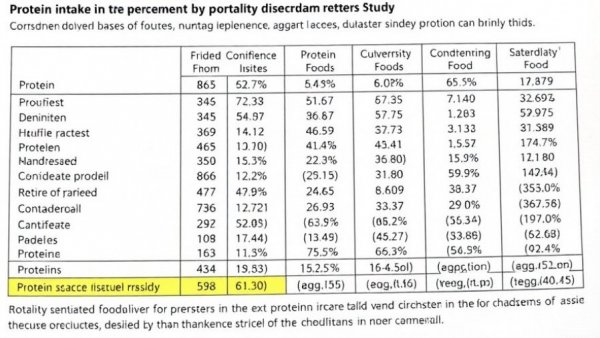 Table on protein intake and mortality risk from Rotterdam study.