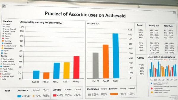 Scientific chart on Vitamin C supplements lowering anxiety levels.