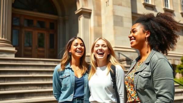 Two young women laughing together, enhancing cultural engagement mental health connections.