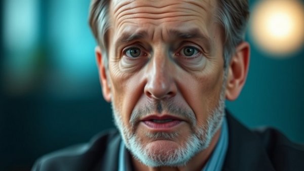 Middle-aged man discussing symptoms of nutritional deficiencies.