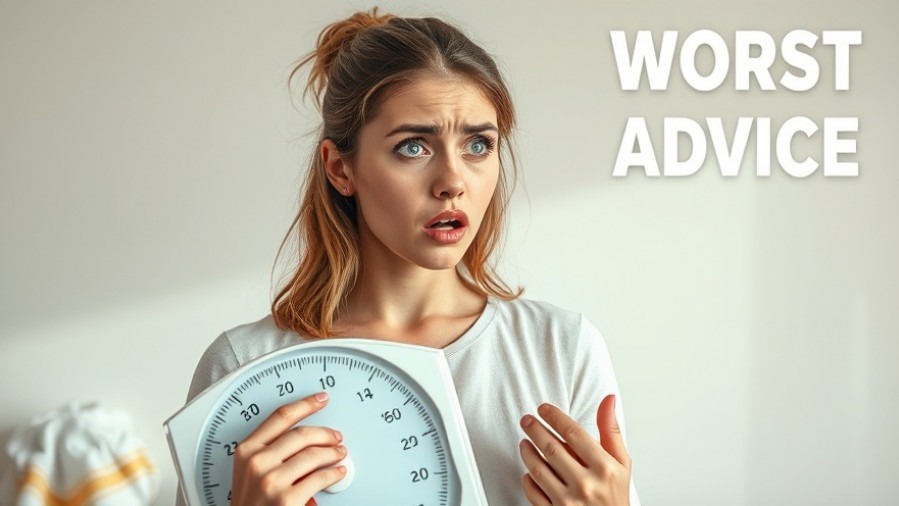 Frustrated young woman with a scale, embodying natural energy support and holistic pain relief.