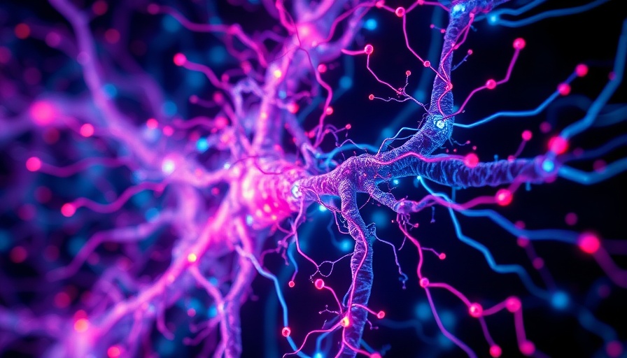 Abstract neural connections illustrating cellular memory
