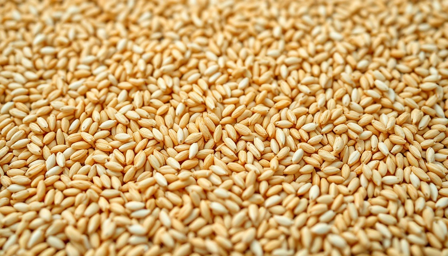 Close-up of sorghum grains showcasing texture and natural detail.