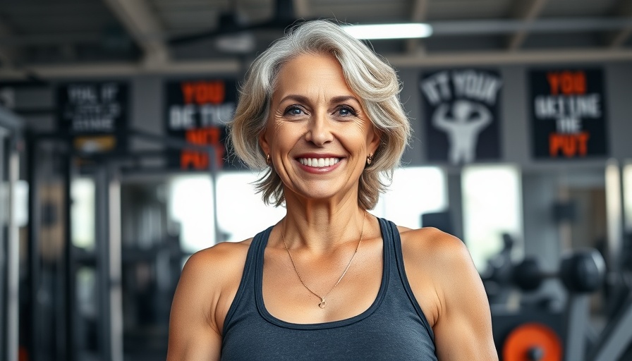 Confident woman in gym symbolizing physical fitness and cancer survival.