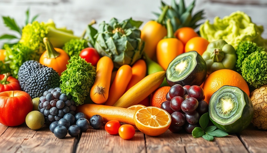 Colorful fruits and vegetables as natural Beta-Glucans immune booster.