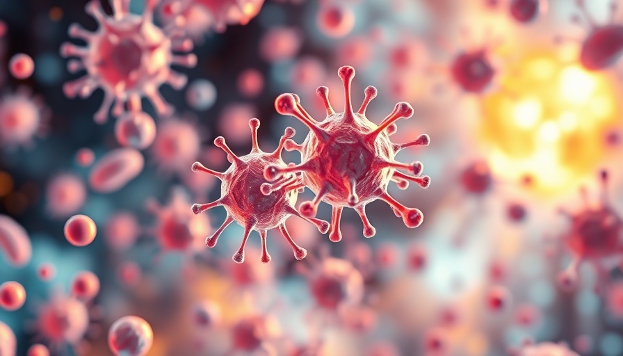 Vivid 3D model of human cells depicting cellular health.