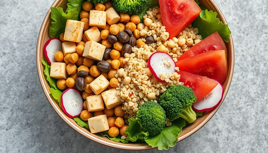 Colorful salad bowl featuring diet for treating fatty liver