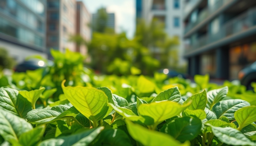 Thriving greens in aquaponics urban garden setup.