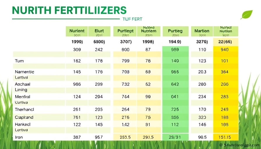 Understanding Macronutrients in Turf: Fertilizer NPK Chart