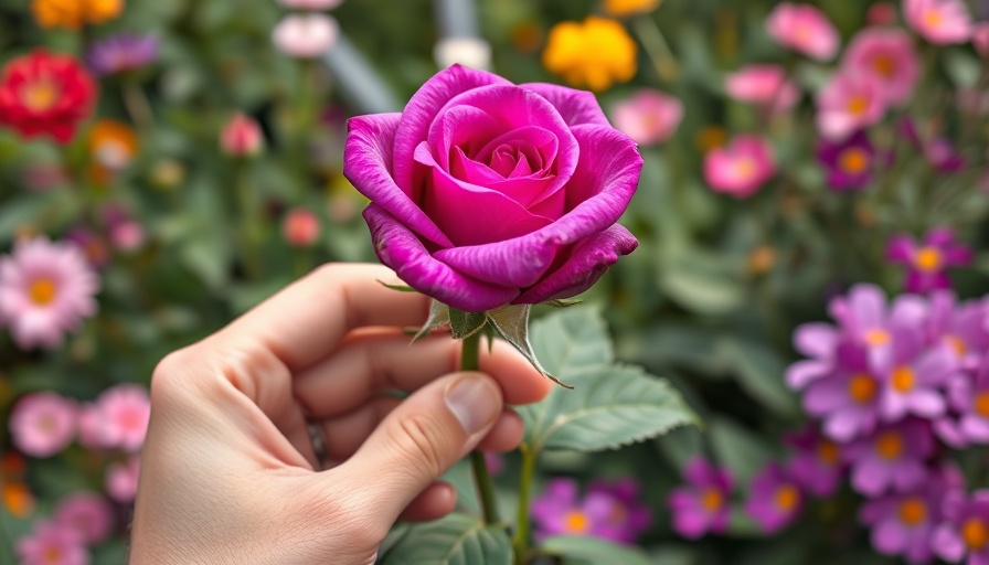 Hands pruning a rose, capturing the year in the life of your new rose.