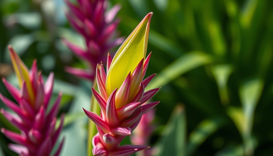 Close-up of vibrant Kangaroo Paws in a garden.