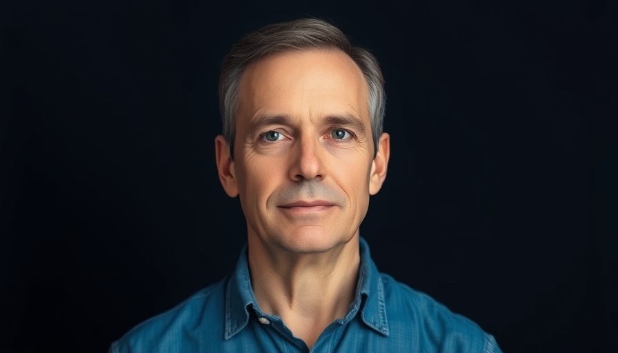 Middle-aged man discussing health tips on vitamins for arthritis.