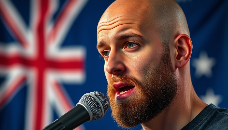 How to say Yes in Australia: bald bearded man with expressive face.