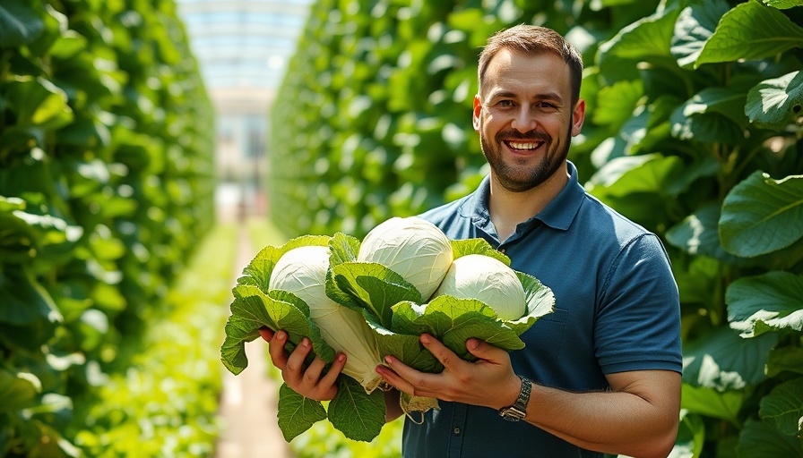Vertical farming cabbages and more, fresh harvest in green environment.