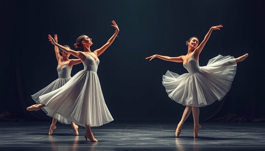 Ballet dancers on stage, showcasing classical elegance.