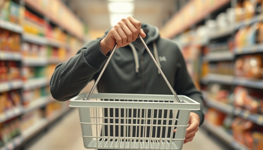 Empty shopping basket in New Zealand supermarket, food insecurity.