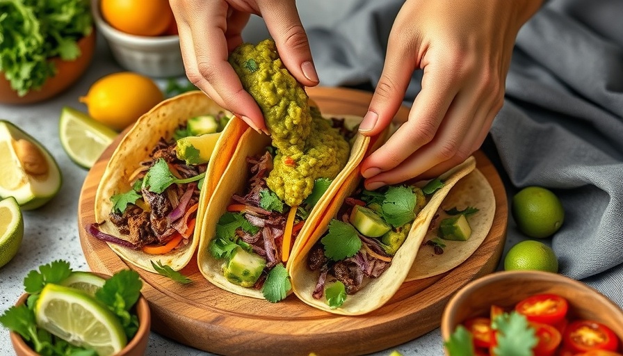 Vegan tacos being prepared with fresh ingredients, highlighting Can Vegans Have High Cholesterol discussion.