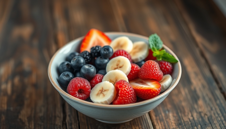 Vibrant breakfast bowl with fresh fruit for holistic health.