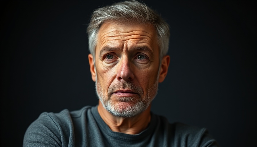 Middle-aged man sharing insights on teeth whitening formula with 2 ingredients.