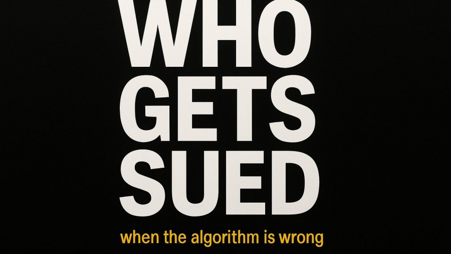 AI Misses a Diagnosis text on a dark background highlighting legal implications
