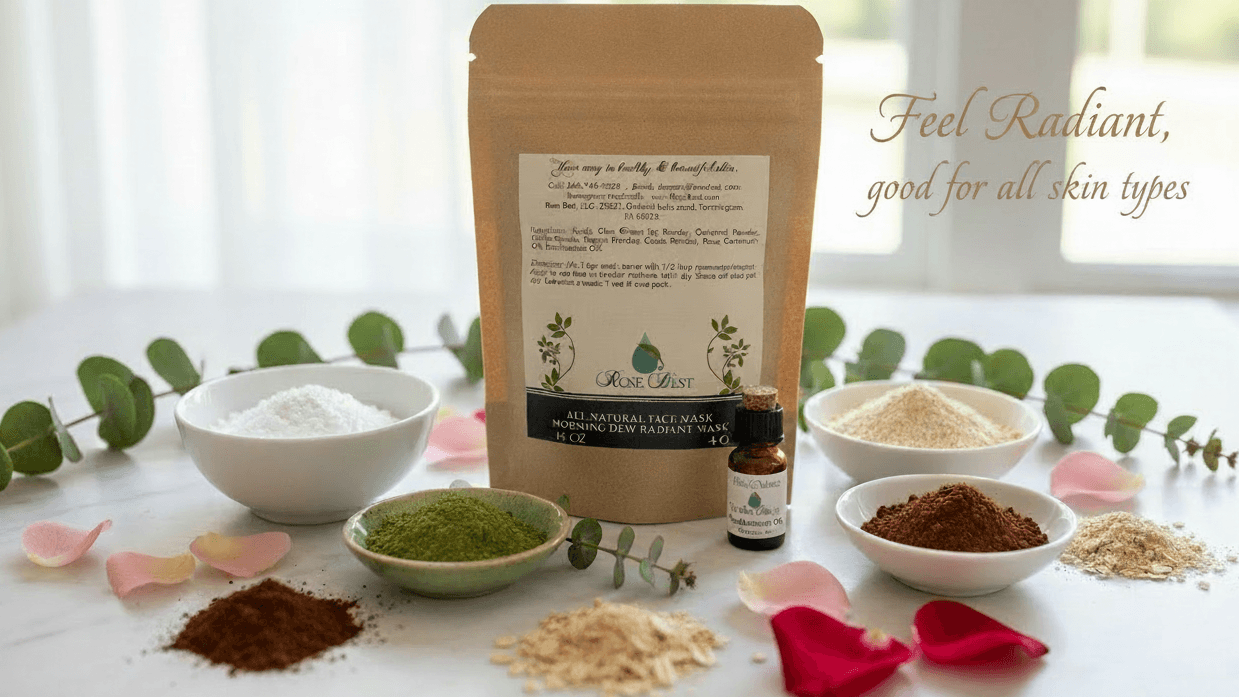 Occasional products like this face mask kit made with quality ingredients