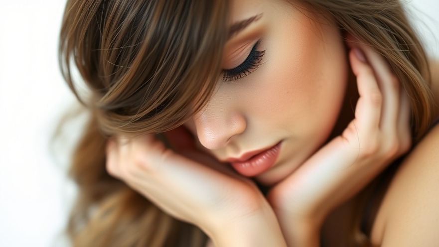 Elegant woman embodying wellness and authenticity in a serene moment