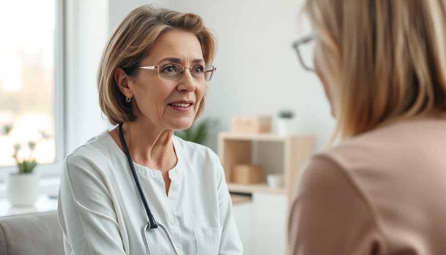 Middle-aged woman in medical consultation related to GLP-1 medications and libido.