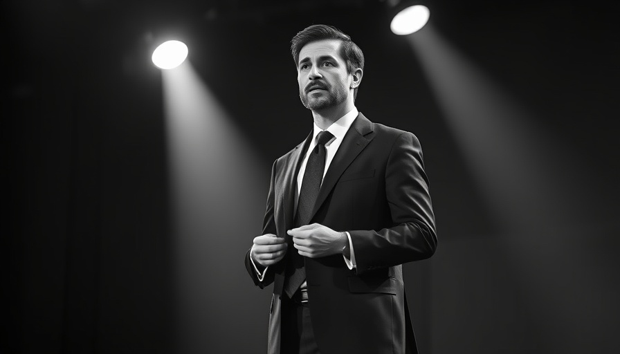 Surgeons Reflections on God and Intelligence podcast speaker presenting in a suit