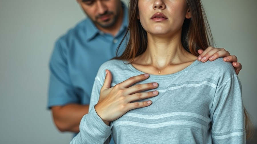 Young woman experiencing discomfort, related to diagnosing eosinophilic esophagitis.