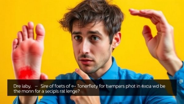 Disney rash question next to a thoughtful man observing a rash.