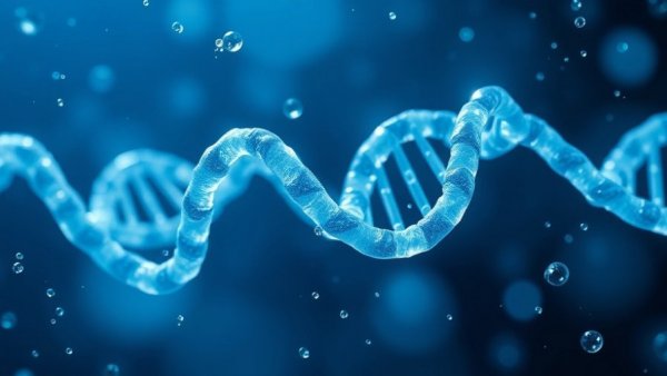 Illustration of the best growth hormone peptide with a molecular structure.