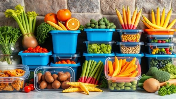 Healthy meal prep for GLP-1 medication success with diverse foods.