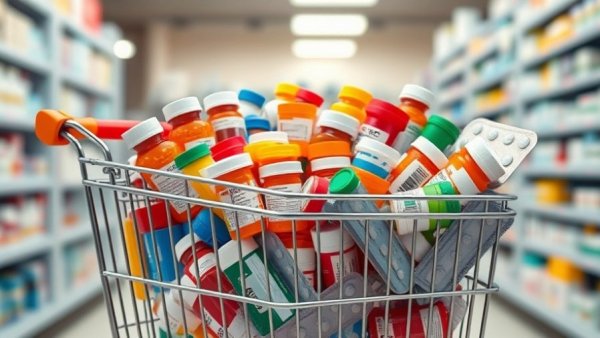 Shopping cart with prescription drugs for TrumpRx portal.