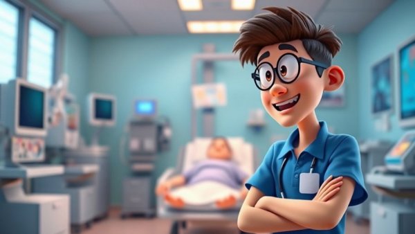 Simpsons x The Pitt body image health; animated discussion scene.