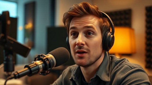 Speaker discussing the impact of being shook on health during a podcast.