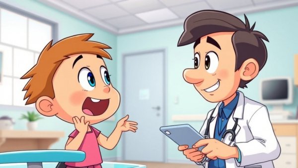 Navigating Healthcare Challenges: Cartoon reaction in hospital room.