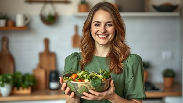 Smiling woman holding salad outdoors, Why Am I Still Inflamed