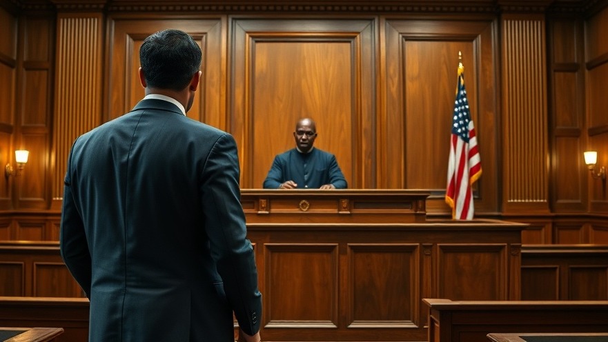 Courtroom scene highlighting healthcare costs and defensive medicine with a lawyer before a judge.
