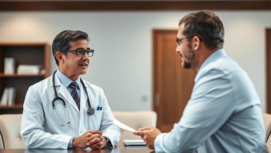 Doctor discussing medical board complaints with legal counsel in board room.