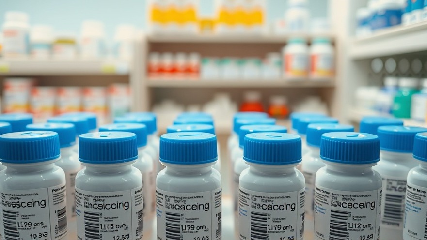Photorealistic medication bottles for ADHD treatment strategies, organized on a pharmacy shelf.