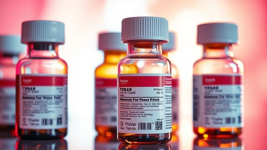 Photorealistic medication bottles against a flashy background, highlighting the drug marketing impact.