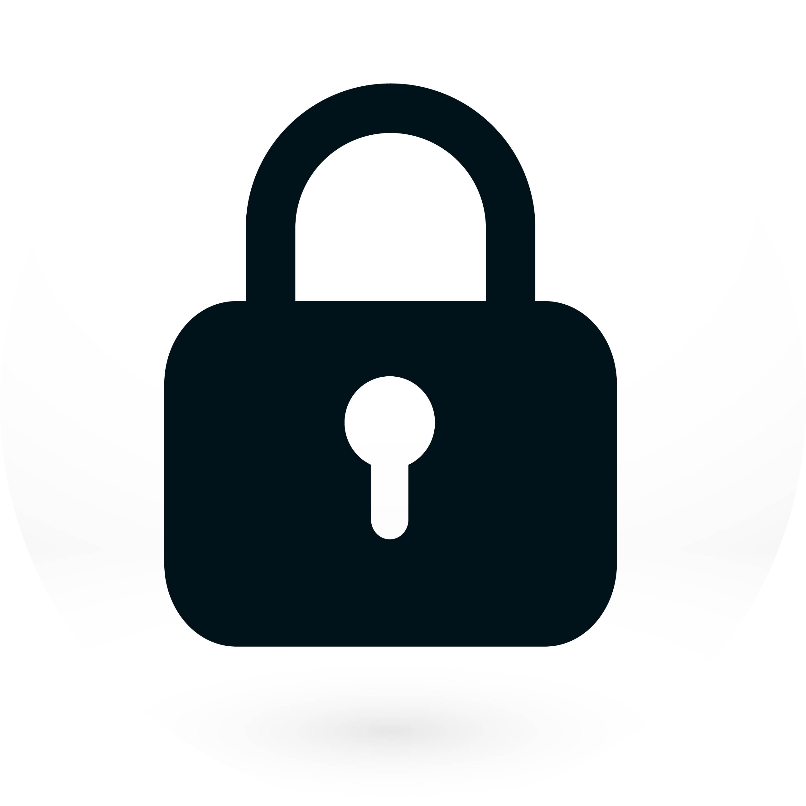 Lock as protection icon