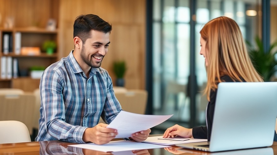 New employee discussing health insurance options and employee benefits with HR.