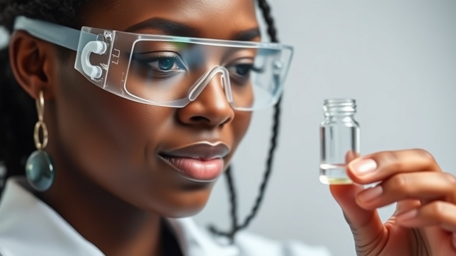 Black female lab technician working on fertility treatments with precision.