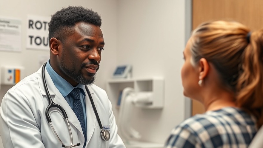 Black doctor discussing personalized healthcare options with a patient.