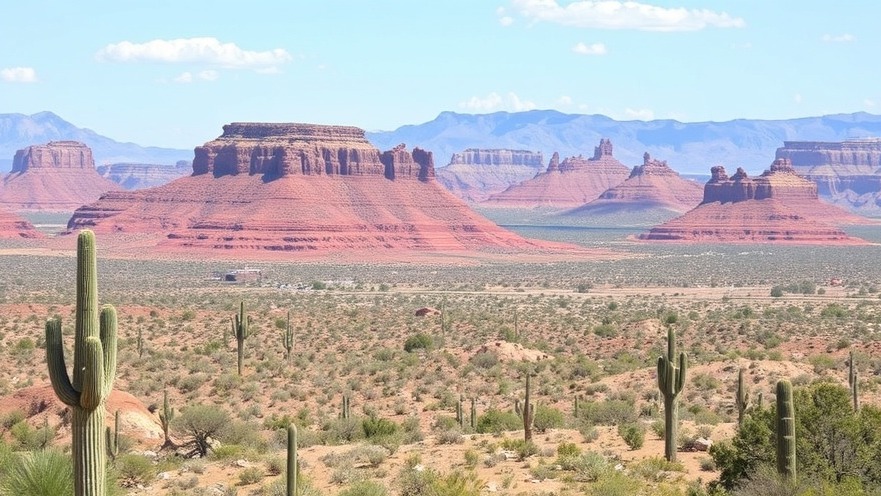 Landscape of Arizona highlighting Valley Fever prevalence and fungal infection statistics.