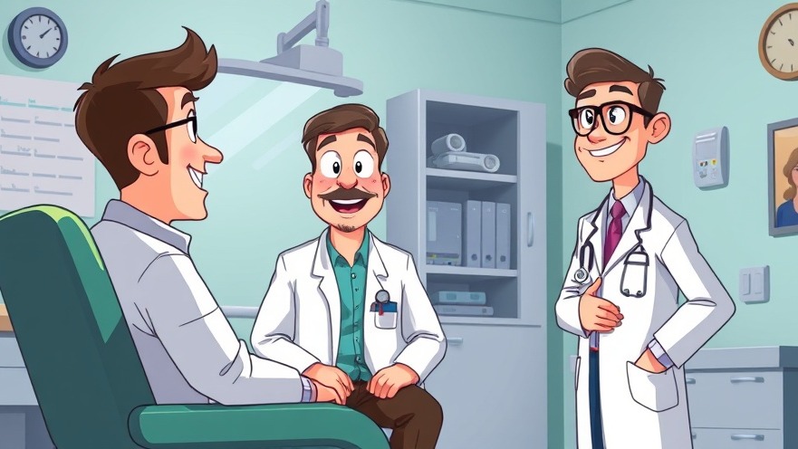 Animated doctor humorously addressing healthcare misconceptions in vibrant cartoon style.