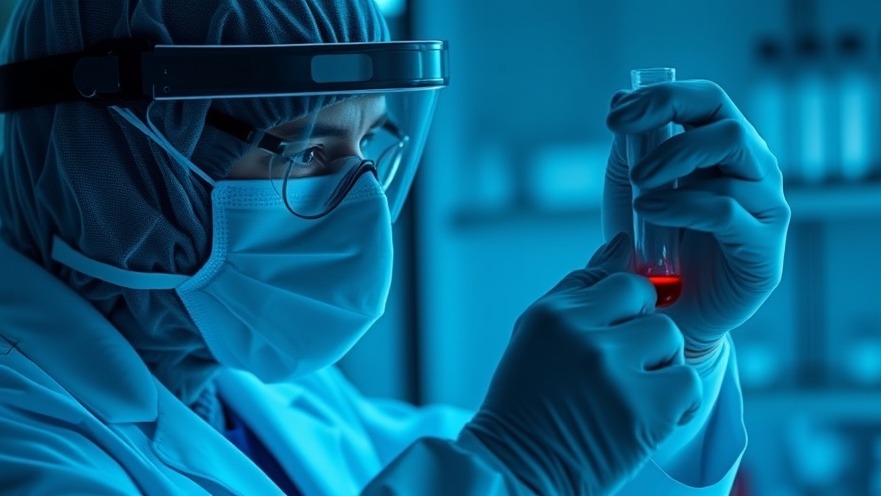 Black lab technician tests blood sample for Ebola, showcasing health statistics.